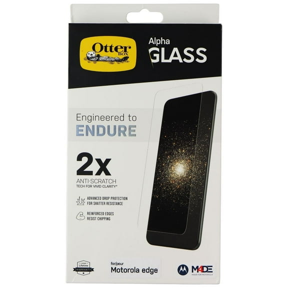 OtterBox Alpha Glass Screen for Motorola Edge (2021) and Edge 5G UW 2021 - Clear