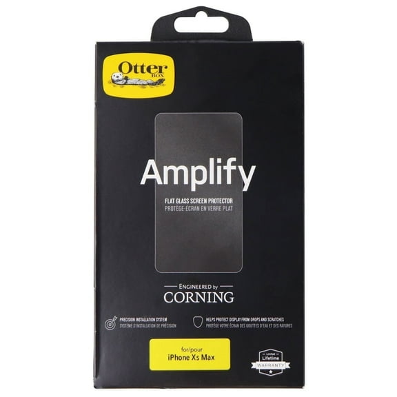 OtterBox Amplify Flat Glass Screen Protector for iPhone XS Max - Clear