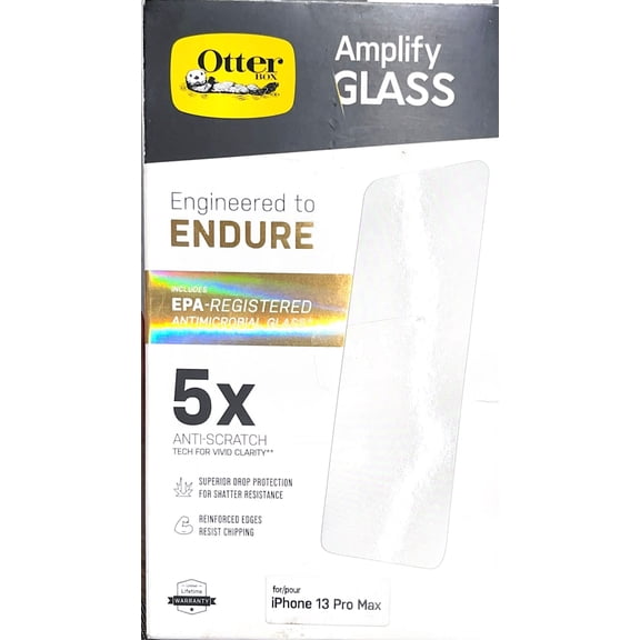 OtterBox Amplify Glass Series Screen Protector for iPhone 13 Pro Max - Clear
