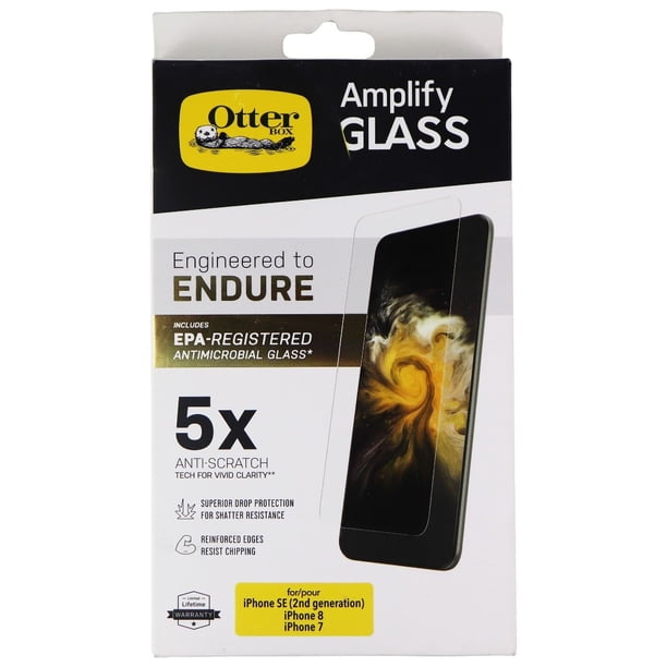 DISPLEX REAL GLASS Vetro Temperato Per IPhone SE 2ª Gen / 8 / 7 / 6 – Protezione Impatti 10H, Bordi Rinforzati, Easy-On