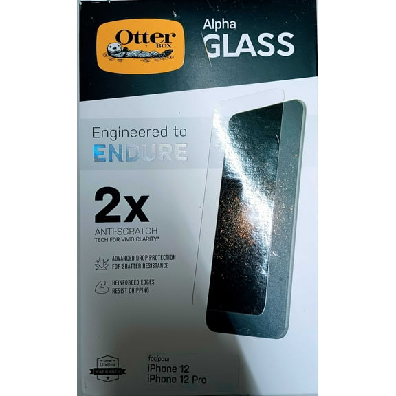 OtterBox Apple  Alpha Glass Screen Protector For iPhone 12/iPhone 12 Pro