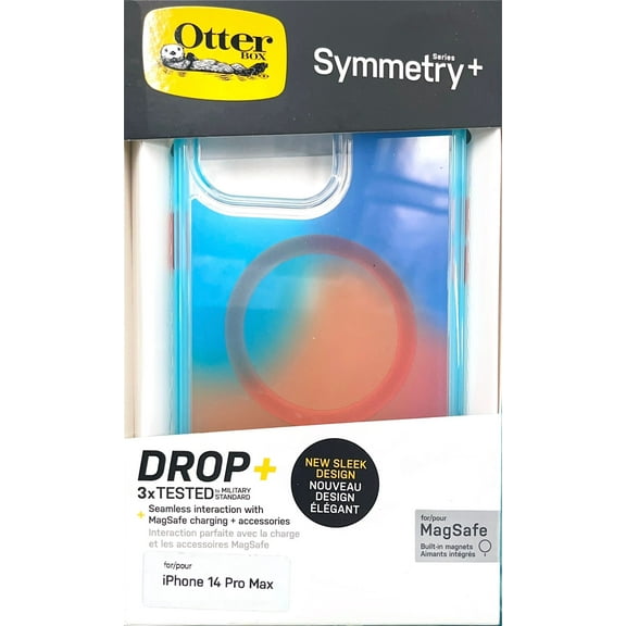 OtterBox Apple Symmetry Plus Series Case with MagSafe For  iPhone 14 Pro Max-Colorful Gossamer