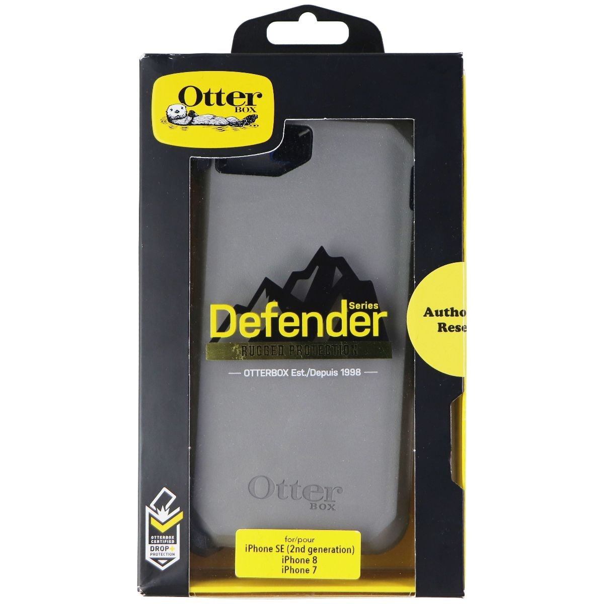 OtterBox Back Cover Cell Phone Case for Apple iPhone SE (2nd Gen) / 8 / 7, Gunmetal Grey