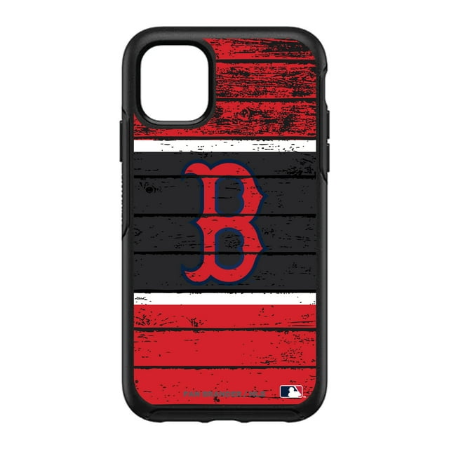 OtterBox Black Boston Red Sox Wood Design iPhone Symmetry Case