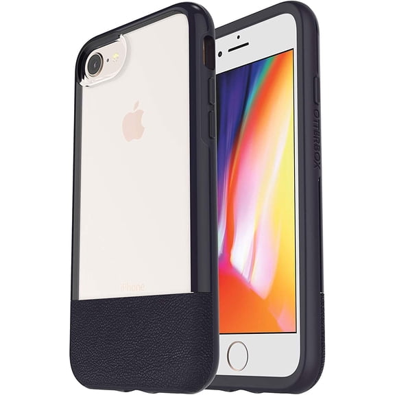 OtterBox Clear & Leather Case for iPhone SE (2020), 8/7, Manhattan Night