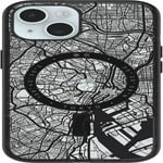 OtterBox Clear case with Colorful Grip Edge case for iPhone 15 - Tokyo (Black)