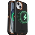 thumbnail image 1 of OtterBox Defender MagSafe Case for iPhone 16e/15/14/13 – Black/Brown – Rugged, Port & Dual Layer Drop Protection, 1 of 8