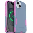 thumbnail image 1 of OtterBox Commuter MagSafe Case for iPhone 17e/16e/15/14/13 – Blue/Pink – Slim, Shockproof, Dual Layer Drop Protection, 1 of 7
