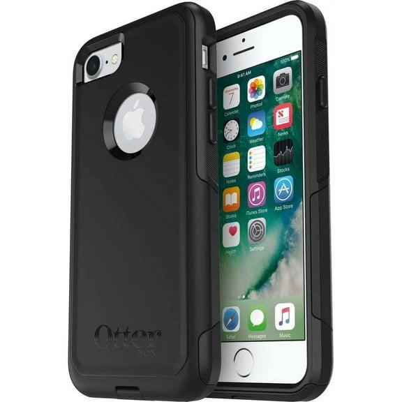 OtterBox Commuter Series Back Cover Cell Phone Case for Apple iPhone SE, Black