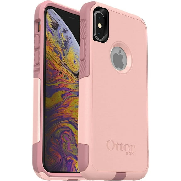 OtterBox Commuter Series Case for iPhone Xs & iPhone X Only - Non-Retail Packaging - Ballet Way Pink Salt/Blush