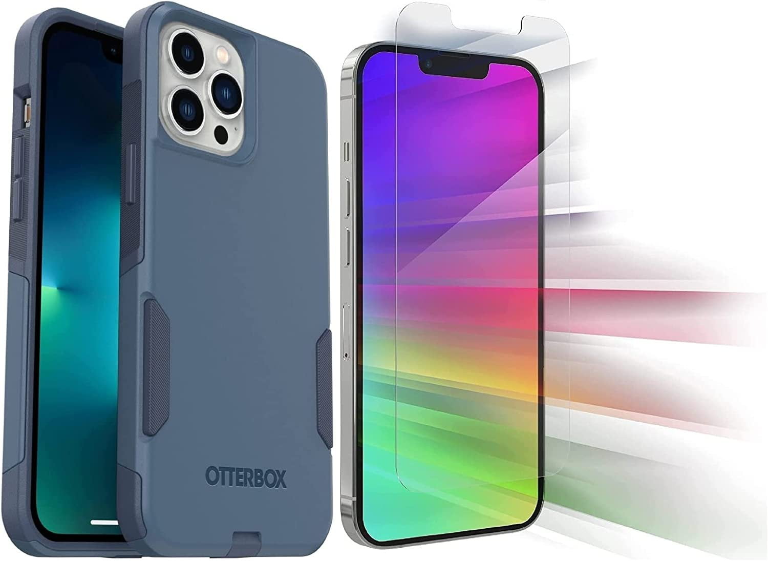 OtterBox Commuter Series Cell Phone Case for Apple iPhone 13 Pro Max, Rock Skip Way