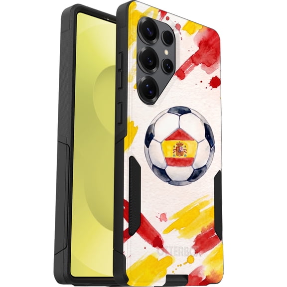 OtterBox Commuter Series Samsung Galaxy S25 Ultra Case, Shockproof wireless Compatible, Spain Soccer Design