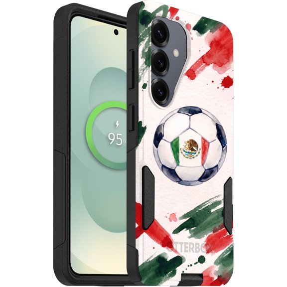 OtterBox Commuter Series Samsung Galaxy S26 Case, Wireless Compatible, 3X Military Protection, Mexico Soccer Design