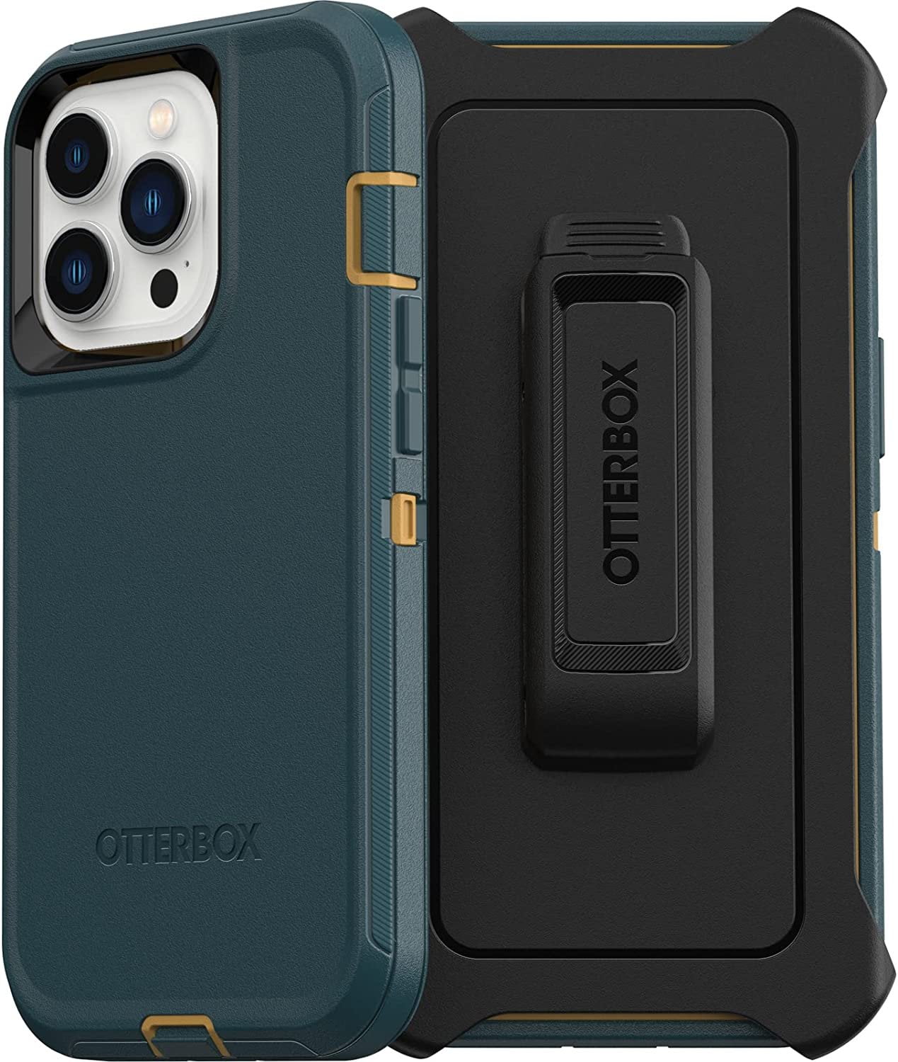 OtterBox DEFENDER SERIES Case & Holster for Apple iPhone 13 Pro - Hunter Green
