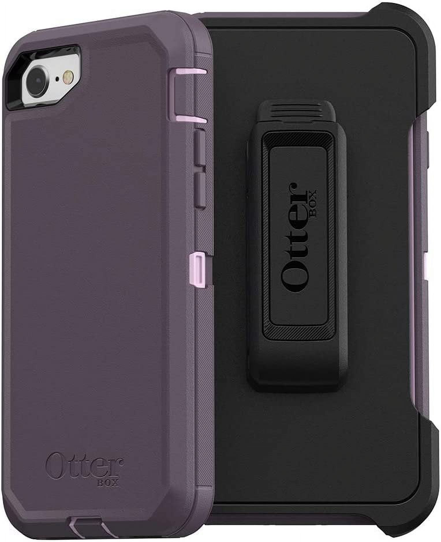 OtterBox DEFENDER SERIES Case for iPhone SE 3rd and 2nd gen and iPhone 8/7 - PURPLE NEBULA WINSOME ORCHID/NIGHT PURPLE