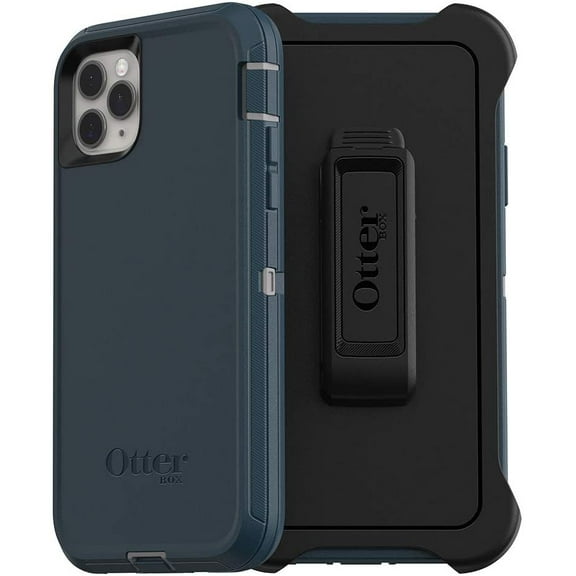 OtterBox DEFENDER SERIES SCREENLESS EDITION Case for iPhone 11 Pro Max - GONE FISHIN WET WEATHER/MAJOLICA BLUE