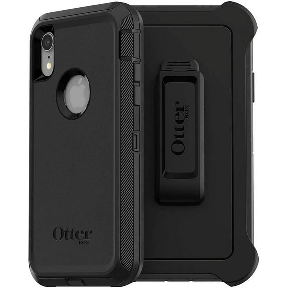 OtterBox DEFENDER SERIES SCREENLESS EDITION Case for iPhone Xr - Frustration Free Packaging - BLACK