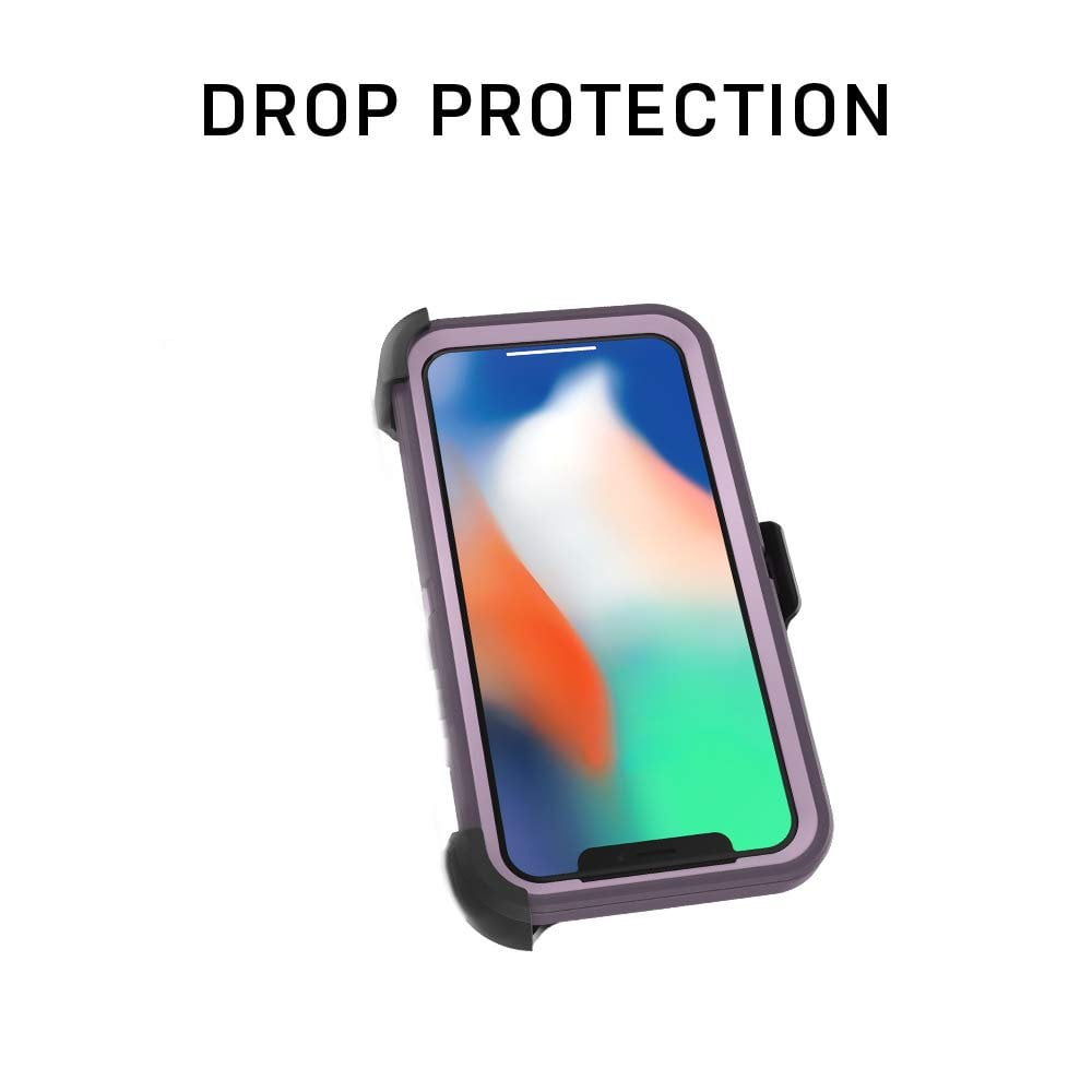 OtterBox DEFENDER SERIES SCREENLESS EDITION Case for iPhone Xs Max - Frustration Free Packaging - PURPLE NEBULA WINSOME ORCHID/NIGHT PURPLE