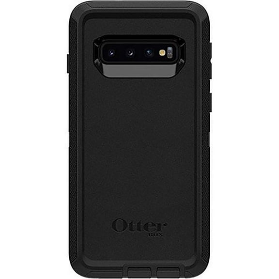 OtterBox Defender Bumper Cell Phone Case with Screen Protector for Samsung Galaxy S10, Black