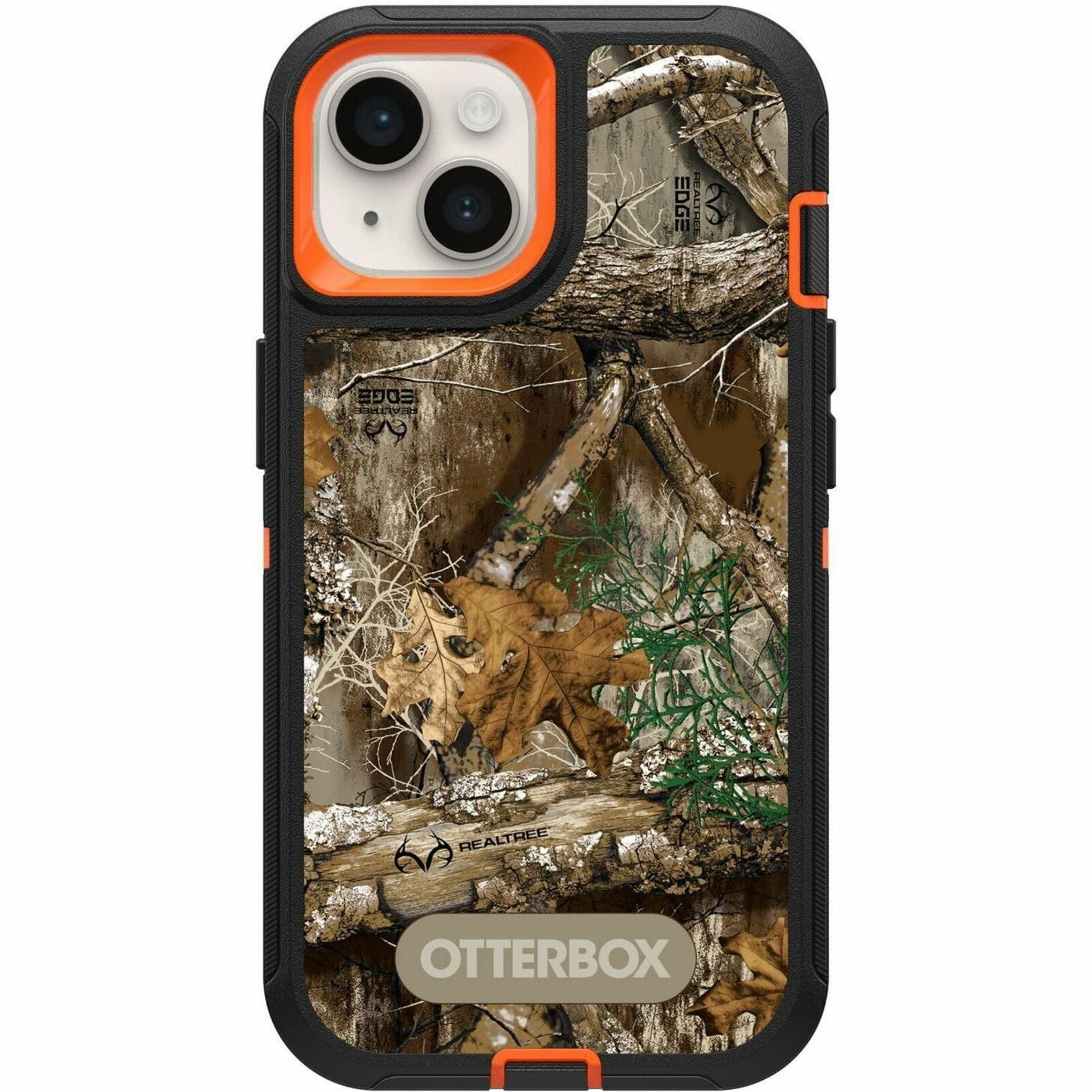 OtterBox Defender Carrying Case (Holster) Apple iPhone 13, iPhone 14, iPhone 15 Smartphone, RealTree Blaze Edge (Camo Graphic)