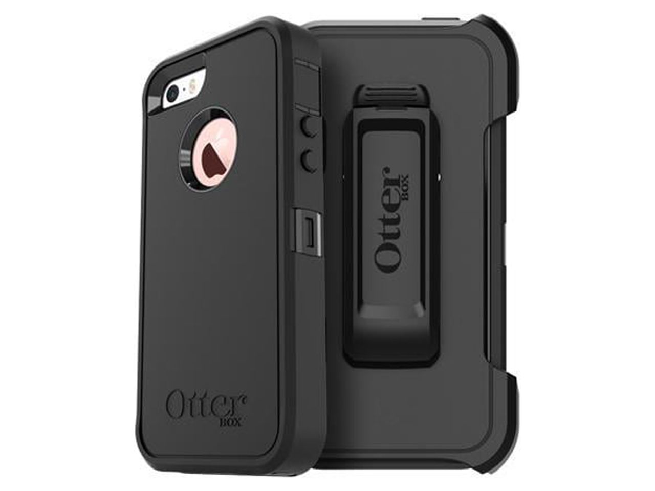 OtterBox Defender Carrying Case (Holster) iPhone 5, iPhone 5S, iPhone SE - Black - image 1 of 7