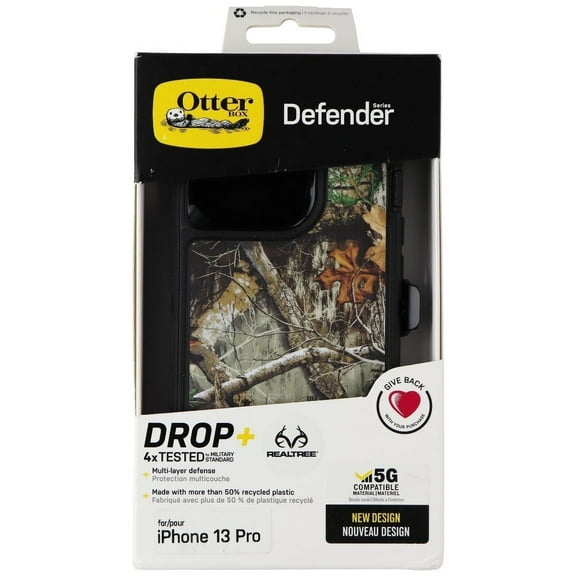 OtterBox Defender Case and Holster for iPhone 13 Pro - RealTree Edge Camo