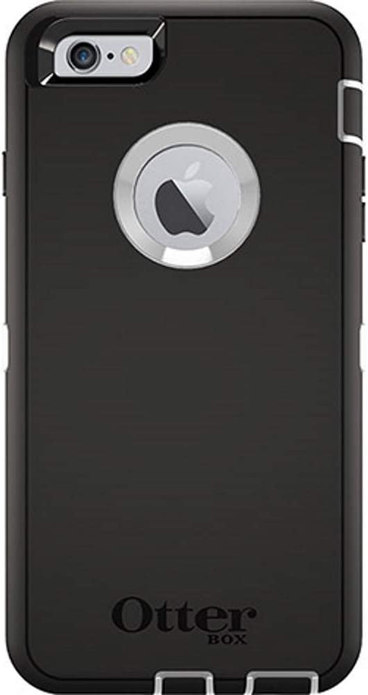 OtterBox Defender Case for iPhone 6 Plus/6S Plus ONLY with Holster/Clip - Bulk Packaging - Black / White - image 1 of 9