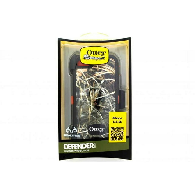 OtterBox Defender Case for iPhone SE 5 5S Realtree Max 4 Orange * OEM Original