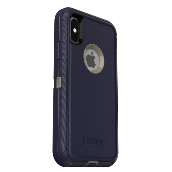 OtterBox Defender Kickstand Graphic Prints Bumper Cell Phone Case Bulk for Apple iPhone X, Blue