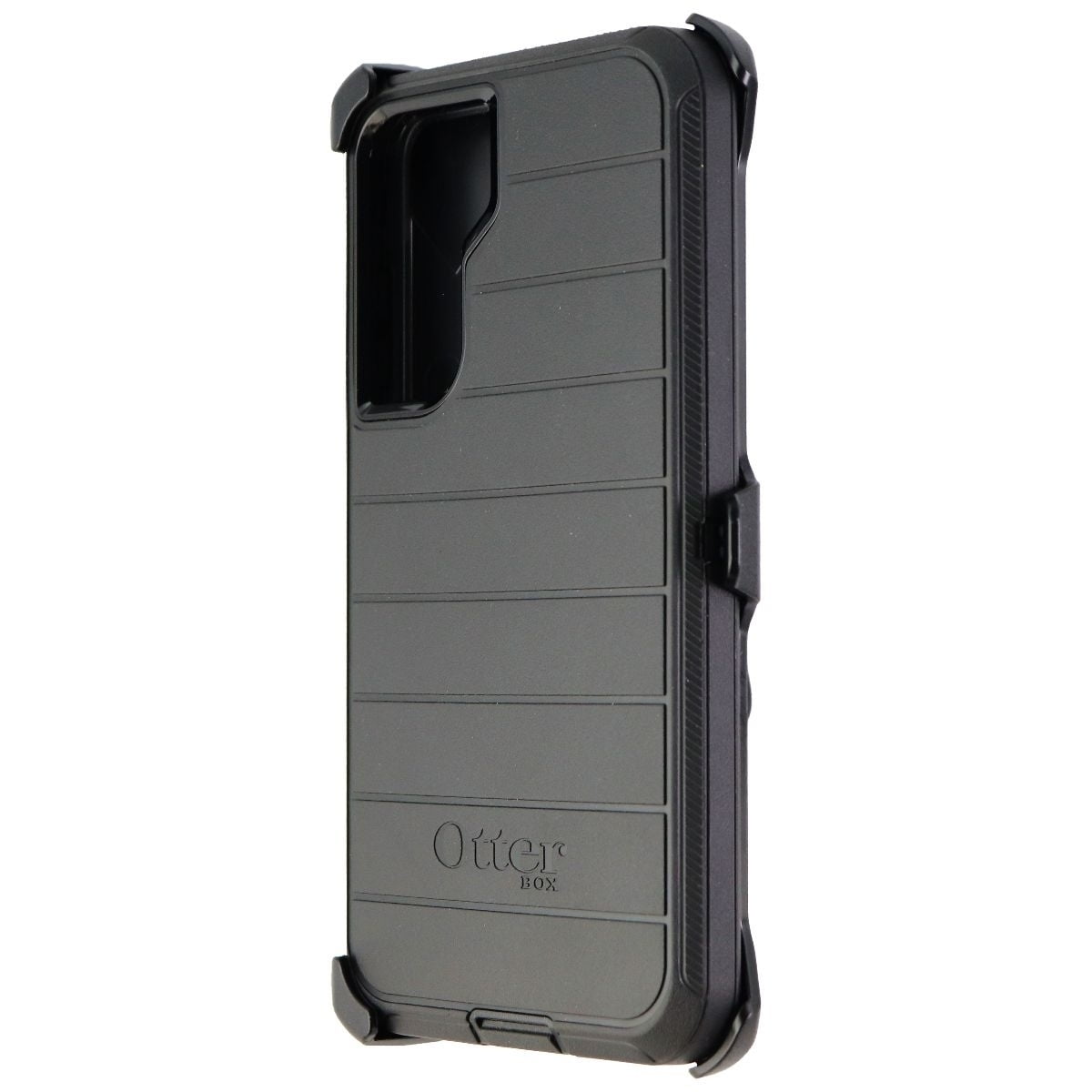 OtterBox Defender Pro Series Kickstand Flip Cell Phone Case for Samsung Galaxy S21 FE, Black