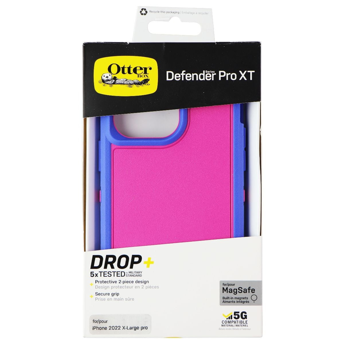 OtterBox - Defender XT Clear MagSafe Case for Apple iPhone 15 Pro Max - Dark Side