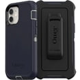 thumbnail image 1 of OtterBox Defender Rugged Carrying Case (Holster) Apple iPhone 12 mini Smartphone, Varsity Blue, 1 of 3
