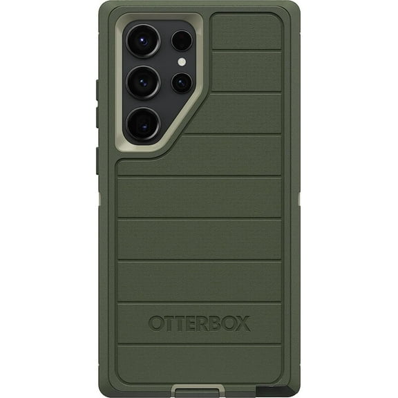 OtterBox Defender Rugged Cell Phone Case for Samsung Galaxy S23 Ultra, Trek Green