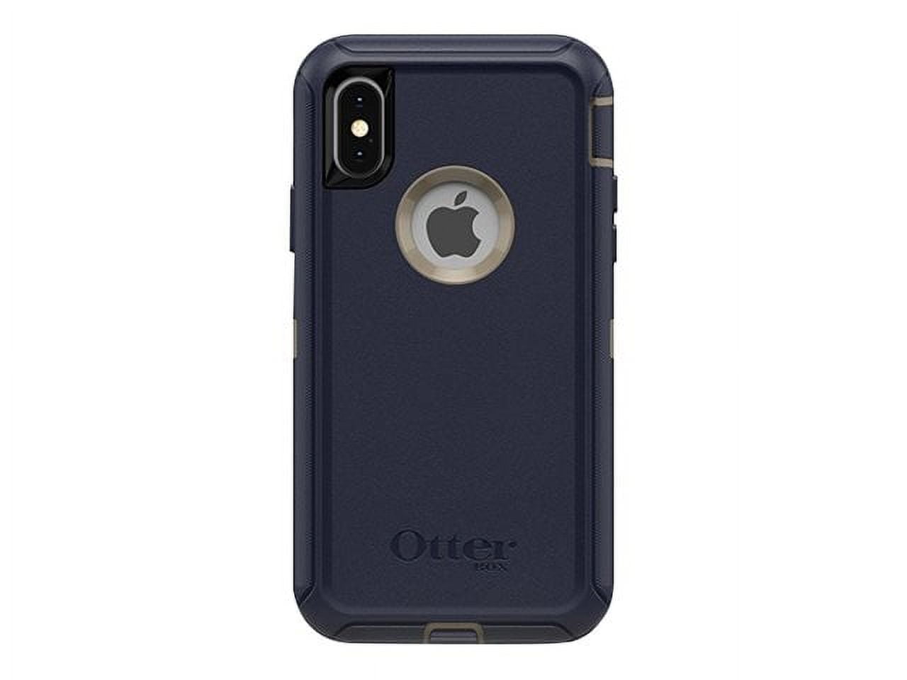 Otterbox Defender Series Screenless Edition Case For Iphone Xs & Iphone X Retail Packaging Dark Lake (Chinchilla/Dress Blues)