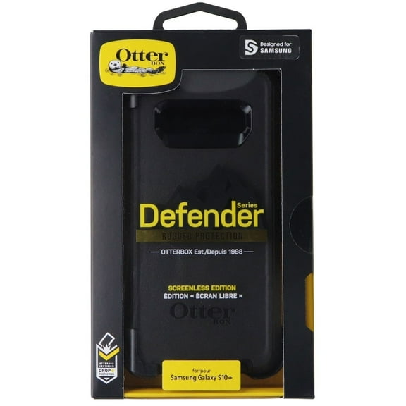 OtterBox Defender Series Case and Holster for Samsung Galaxy S10+ (Plus) - Black