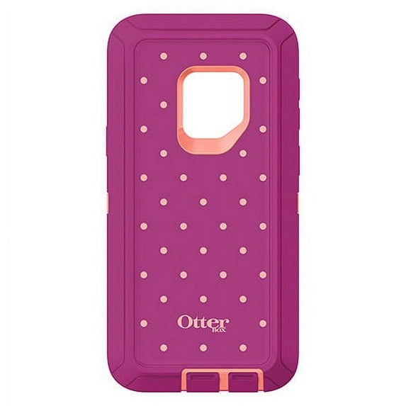 OtterBox Defender Series Case for Galaxy S9, Coral Dot