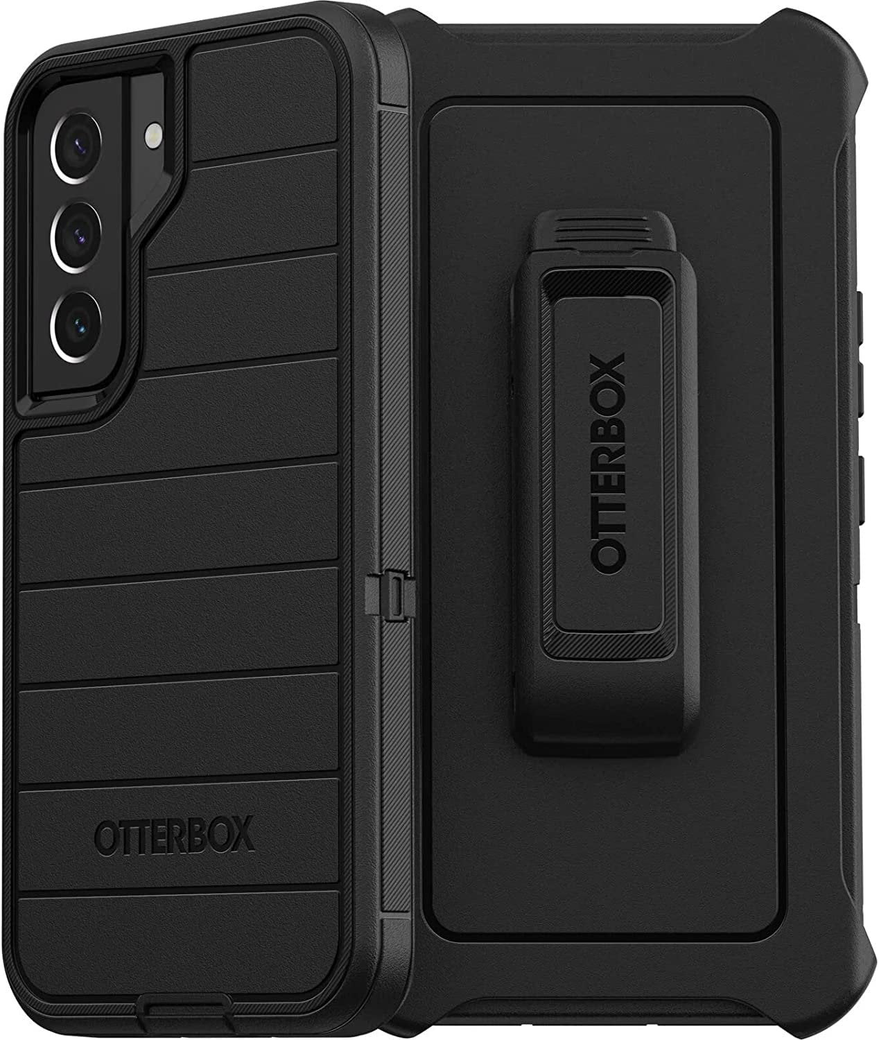 OtterBox Defender Series Case for Samsung Galaxy S22 Only - Holster Clip Included - Microbial Defense Protection - Retail Packaging - Black