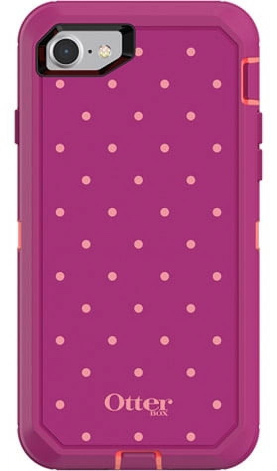 OtterBox Defender Series Case for iPhone 8 and iPhone 7, Coral Dot ...