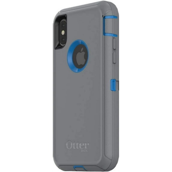 OtterBox Defender Series Case for iPhone X & iPhone Xs ONLY, Case Only - Bulk Packaging - Marathoner Cowabunga Blue/Gunmetal Gray