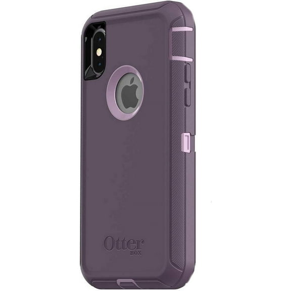 OtterBox Defender Series Case for iPhone X & iPhone Xs (ONLY), Case Only - Bulk Packaging - Purple Nebula (Winsome Orchid/Night Purple)