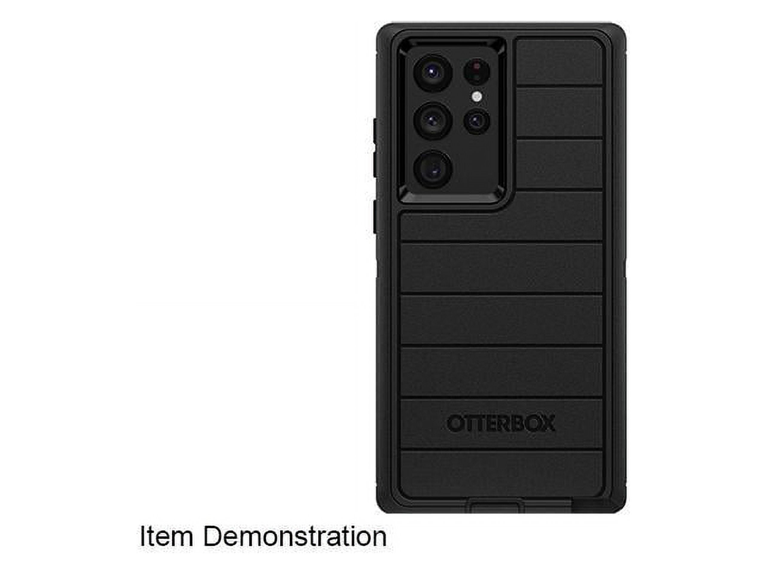 OtterBox Defender Series Pro Rugged Carrying Case (Holster) Samsung Galaxy S22 Ultra Smartphone, Black