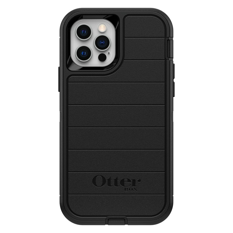 OtterBox Defender Series Pro Phone Case for Apple iPhone 12 12 Pro Antimicrobial Holster Drop Protection Black Walmart