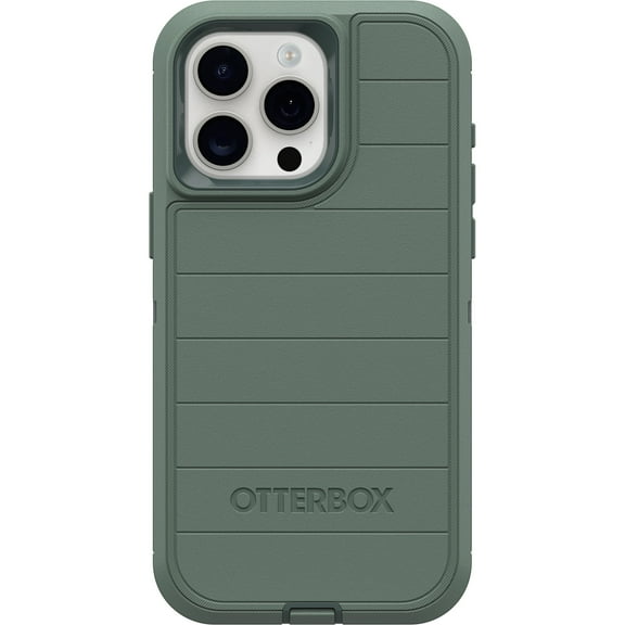 OtterBox Defender Series Pro Rugged Cell Phone Case for iPhone 15 Pro Max, Forest Ranger