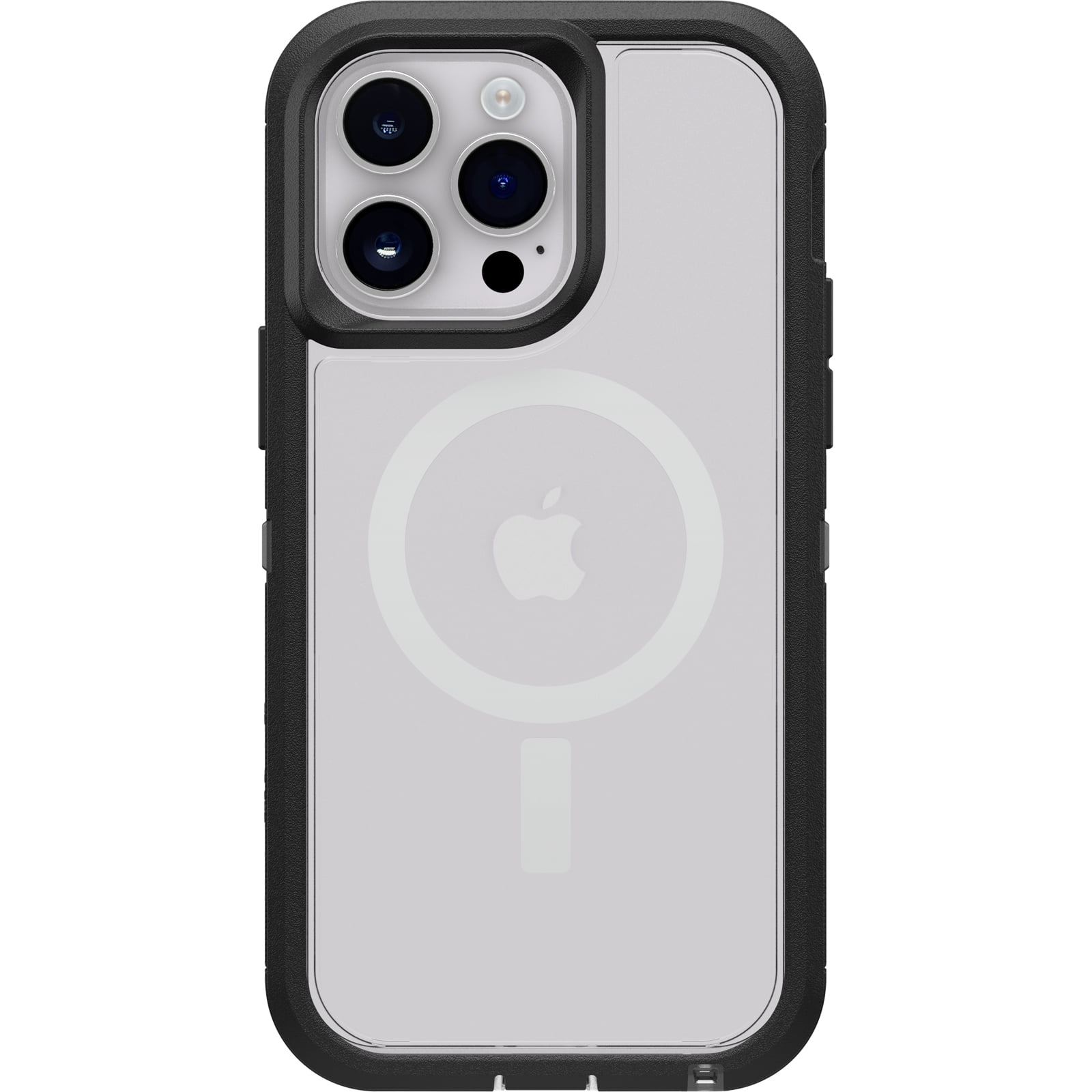 OtterBox - Defender Pro XT Clear MagSafe Case for Apple iPhone 14 Pro Max - Black Crystal