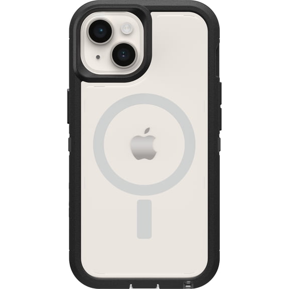 OtterBox Defender Series Pro XT Clear Case for Apple iPhone 14 and iPhone 13 - Black Crystal