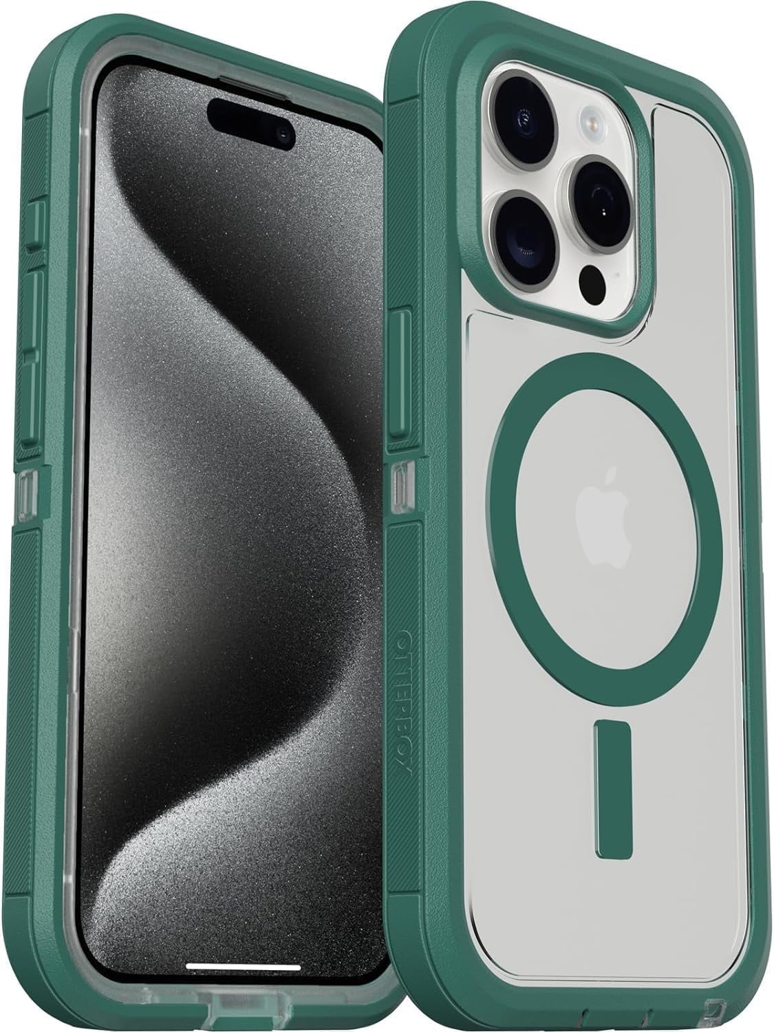 OtterBox Defender Series XT Case with MagSafe for iPhone 15 Pro, Velvet Evergreen