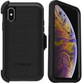 thumbnail image 1 of OtterBox Defender Series Rugged Case & Belt Clip Holster for iPhone Xs Max, Black, 1 of 8
