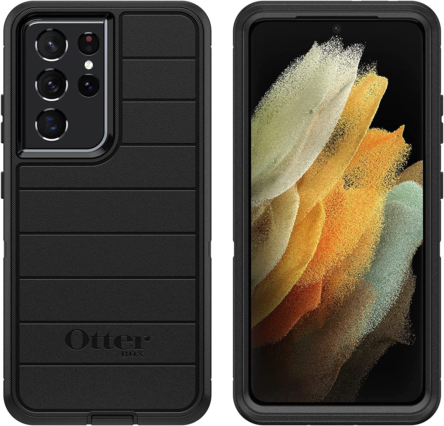 OtterBox Defender Series Rugged Case for Galaxy S21 Ultra 5G, Black