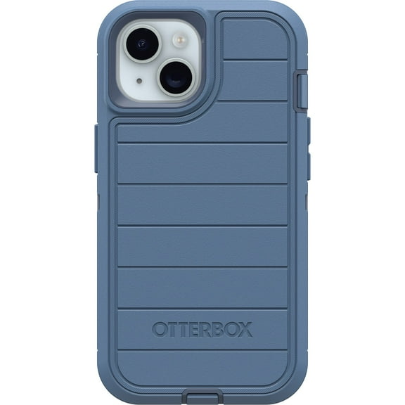 OtterBox Defender Series Rugged Cell Phone Case for Apple iPhone 16e, iPhone 15, iPhone 14, and iPhone 13, Blue