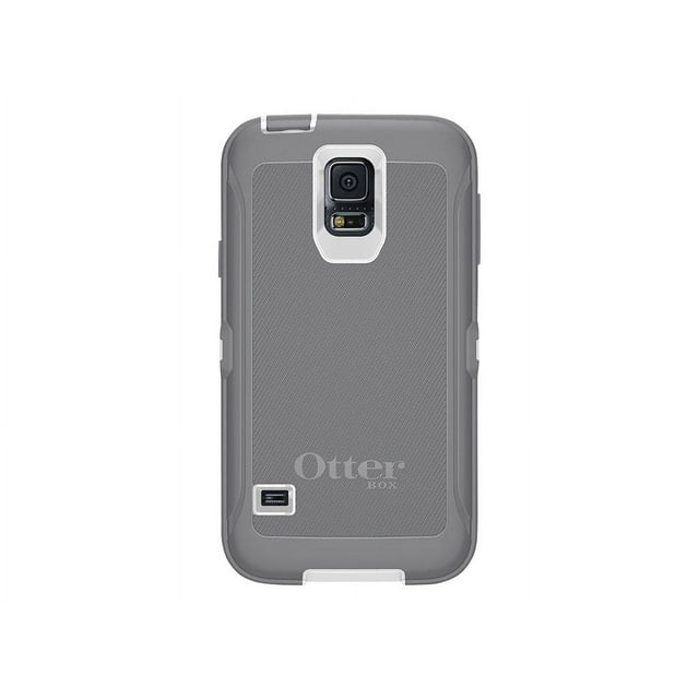 OtterBox Defender Series Samsung Galaxy S5 - Back cover for cell phone - silicone, polycarbonate, synthetic rubber - white, gunmetal gray - for Samsung Galaxy S5